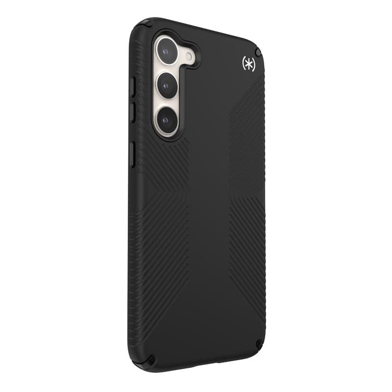 Speck Presidio2 Grip - Anti-slip case for Samsung Galaxy S23+ (Black/Black/White) 4
