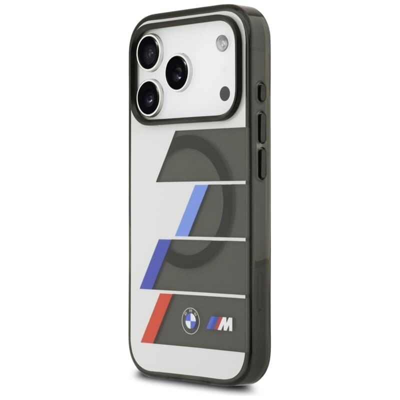 BMW M IML Metal Buttons Tricolor Lines MagSafe - Case iPhone 17 Pro (anthracite) 2