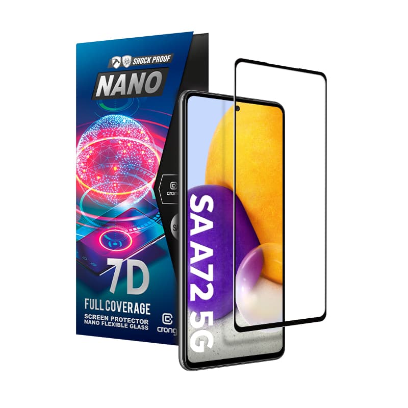 Crong 7D Nano Flexible Glass – Unbreakable 9H hybrid glass for the entire Samsung Galaxy A72 screen