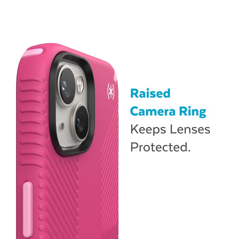 Speck Presidio2 Grip MagSafe - Anti-slip iPhone 14 Plus Case (Digitalpink / Blossompink / White) 8