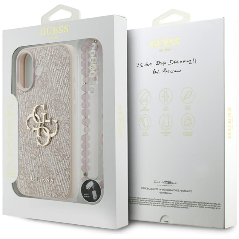 Guess 4G Strap 4G Classic Logo - Case iPhone 17 (Pink) 8