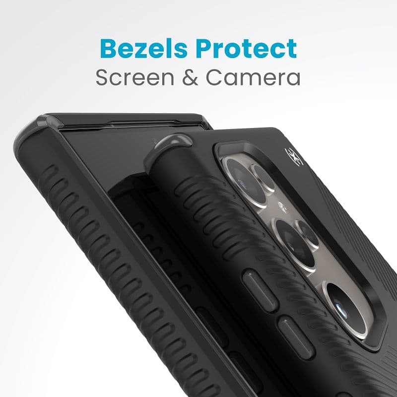 Speck Presidio2 Grip - Samsung Galaxy S24 Ultra Case (Black/Slate Grey/White) 5