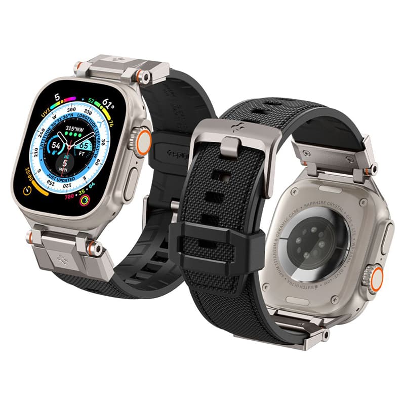 Spigen DuraPro Armor - Strap for Apple Watch 42/44/45/49 mm (Black) 6