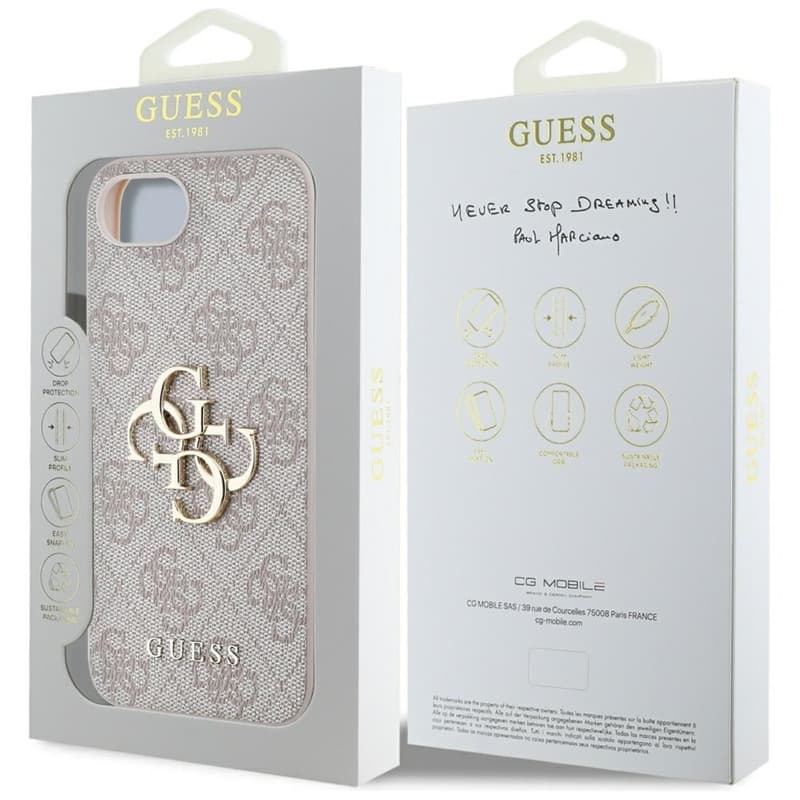 Guess 4G Big Logo - Case for iPhone 16e (pink) 8
