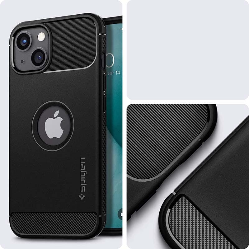 Spigen Rugged Armor - Case for iPhone 13 Case (Black) 8
