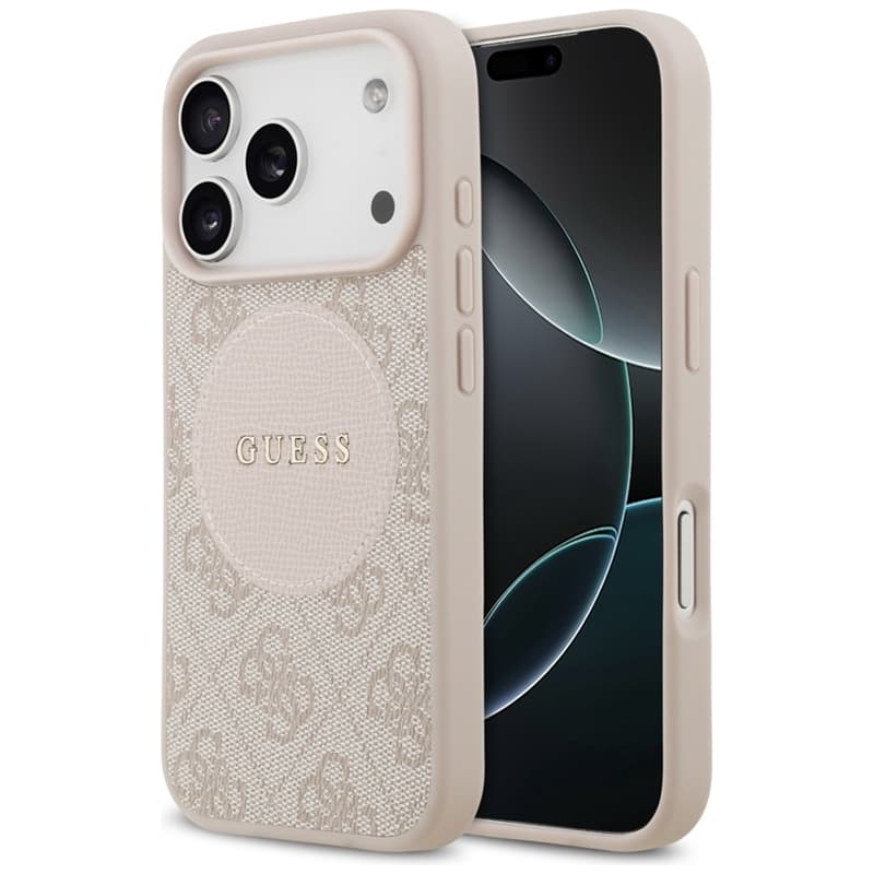 Guess 4G Circle Classic Logo MagSafe - Case iPhone 17 Pro (pink) 1