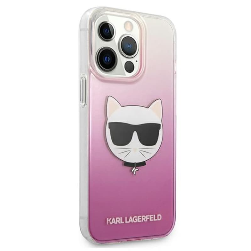 Karl Lagerfeld Choupette Head  - Case for iPhone 13 Pro Max (Pink) 4