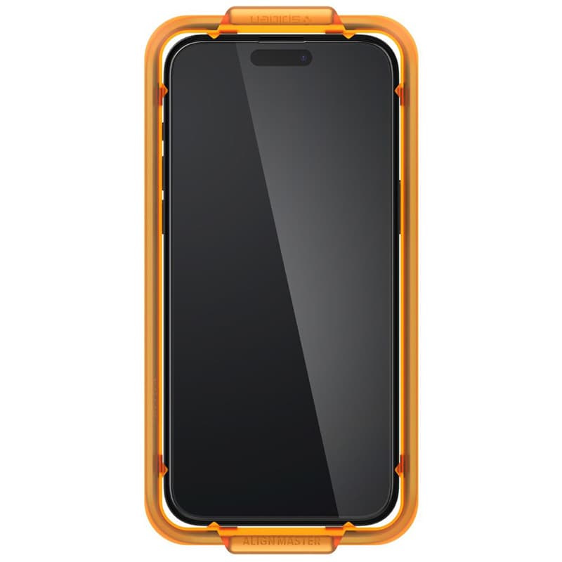 Spigen Alm Glass FC 2-Pack - Tempered glass for iPhone 15 Pro 2 pcs (Black frame) 2
