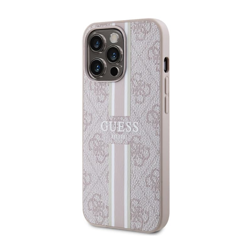 Guess 4G Printed Stripes MagSafe - Case for iPhone 13 Pro (Pink) 2
