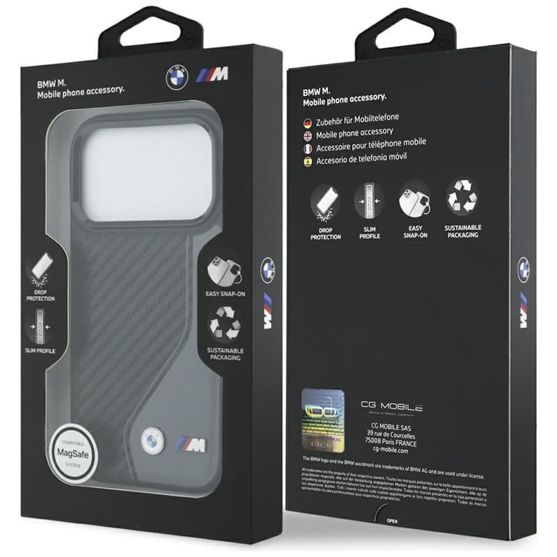 BMW M Carbon Logo MagSafe - Case iPhone 17 Pro (anthracite) 8