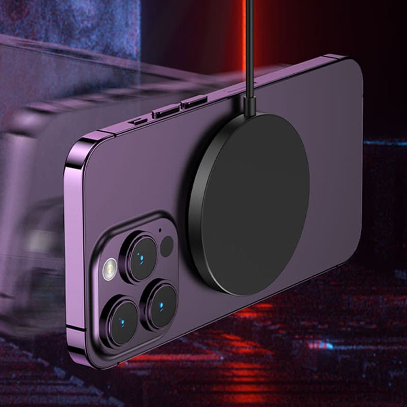 WEKOME WP-U99 Vanguard Series - MagSafe 15W inductive charger (Black) 5