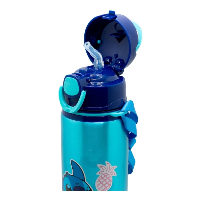 Disney Stitch - Aluminum Water Bottle with Straw and Strap 730 ml 4