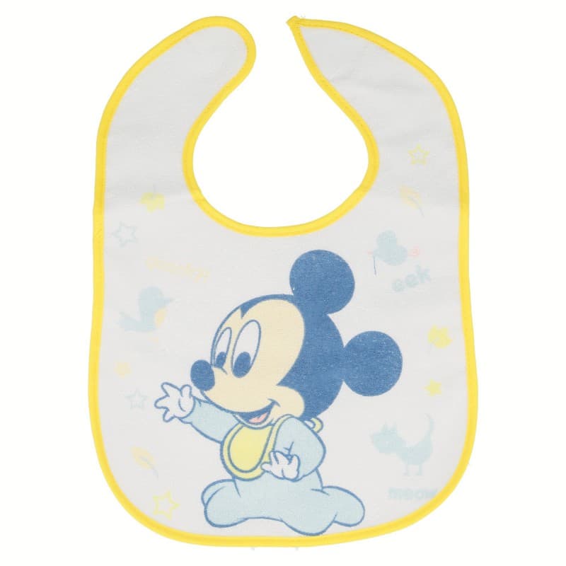 Mickey Mouse - Small bib with velcro (2 pcs)