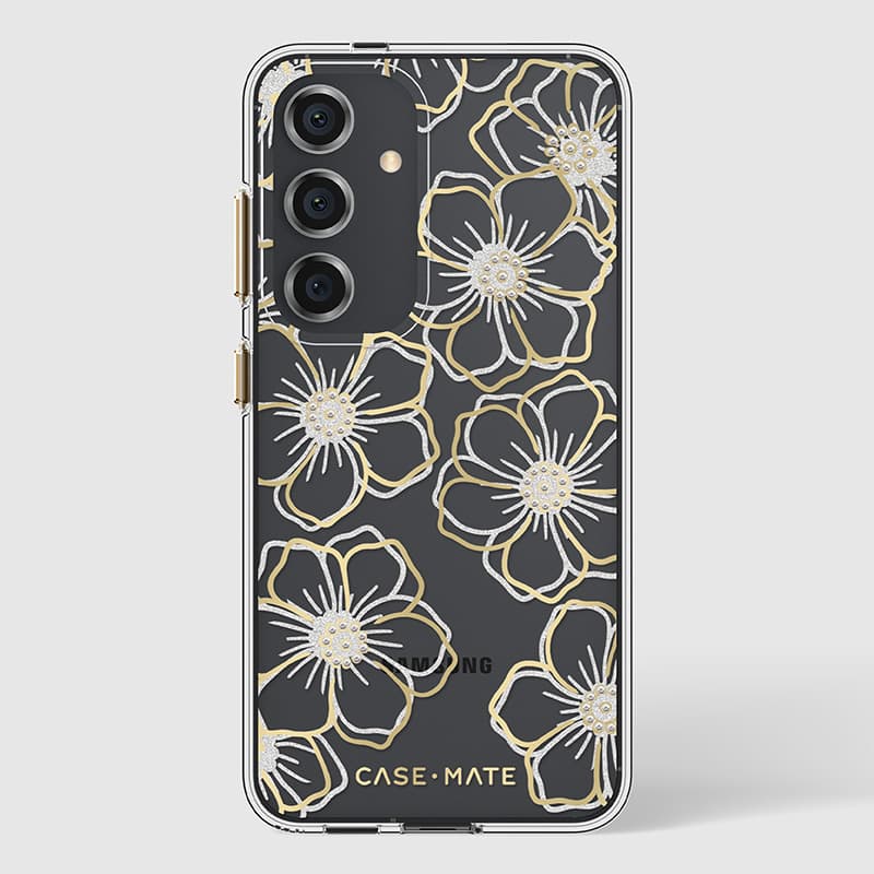 Case-Mate Floral Gems - Case for Samsung Galaxy S24 (Gold) 6