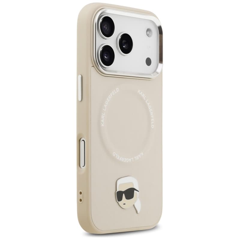 Karl Lagerfeld Karl Pin MagSafe - Case for iPhone 17 Pro (beige) 4