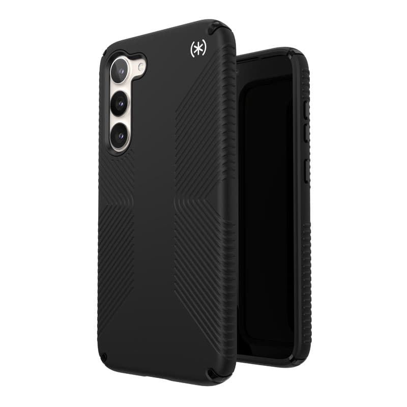 Speck Presidio2 Grip - Anti-slip case for Samsung Galaxy S23+ (Black/Black/White) 5