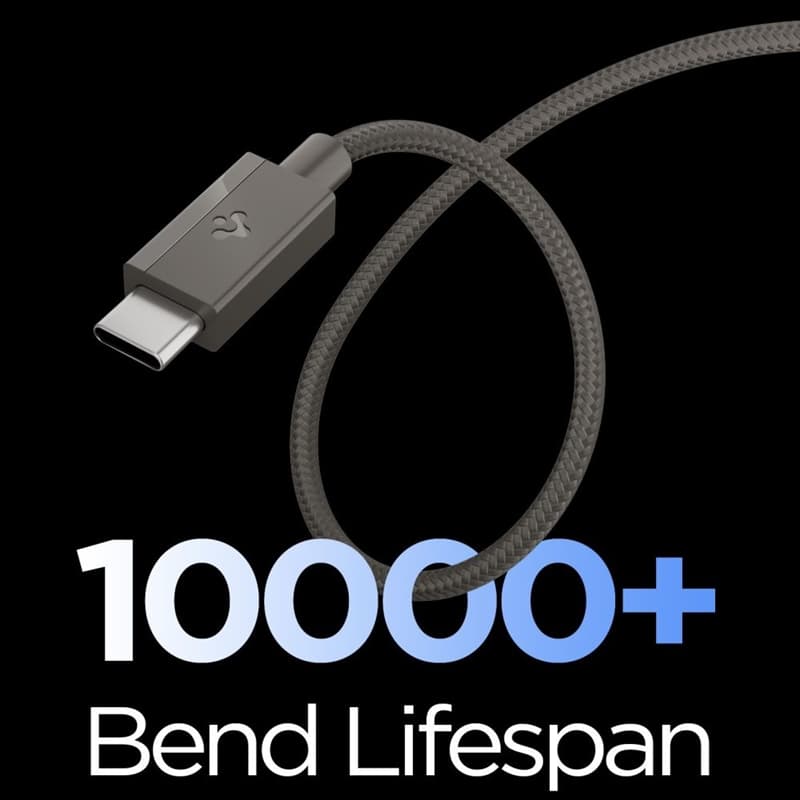 Spigen EB6015CC Essential - USB-C to USB-C Cable 60W 1.5m (Gunmetal) 3