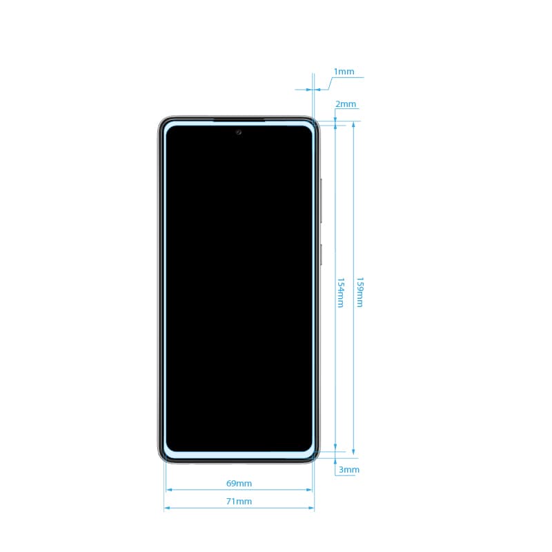 Crong 7D Nano Flexible Glass – Unbreakable 9H hybrid glass for the entire Samsung Galaxy A72 screen 2