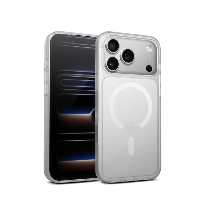 Crong Hybrid Matte Magnetic - MagSafe iPhone 17 Pro Max Case (White) 1