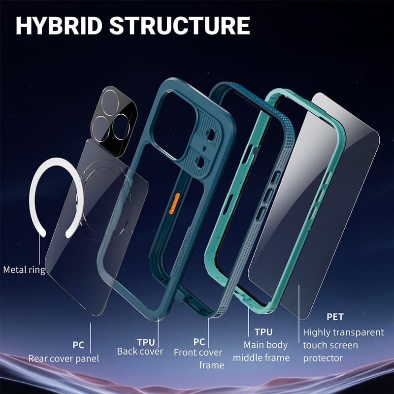 Crong Seal Cover - IP68 Waterproof Case for iPhone 17 Pro (Marine) 4