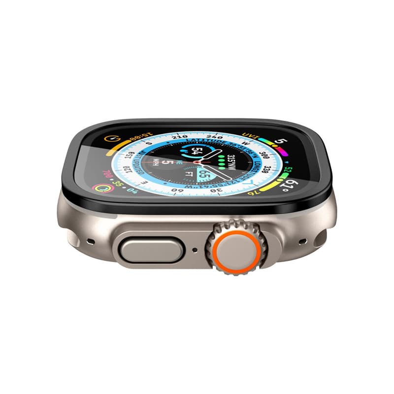 Spigen Glas.TR Slim Pro - Tempered Glass for Apple Watch Ultra 49 mm (Black) 8