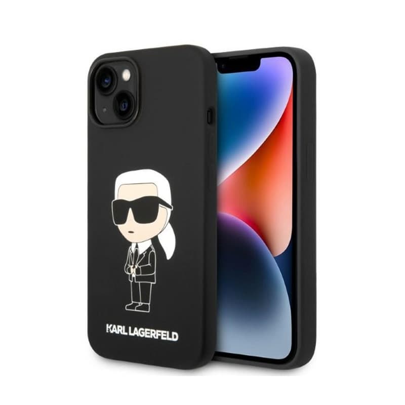 Karl Lagerfeld Silicone Ikonik MagSafe - iPhone 15 Plus / 14 Plus Case (black) 1