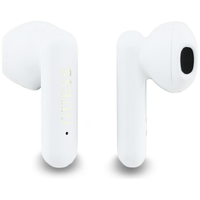 Guess 4G Metal Logo - TWS Bluetooth Earphones + Charging Case (White) 5