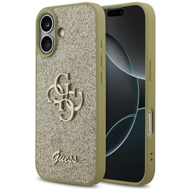 Guess Fixed Glitter Big 4G - Case iPhone 17 (gold)