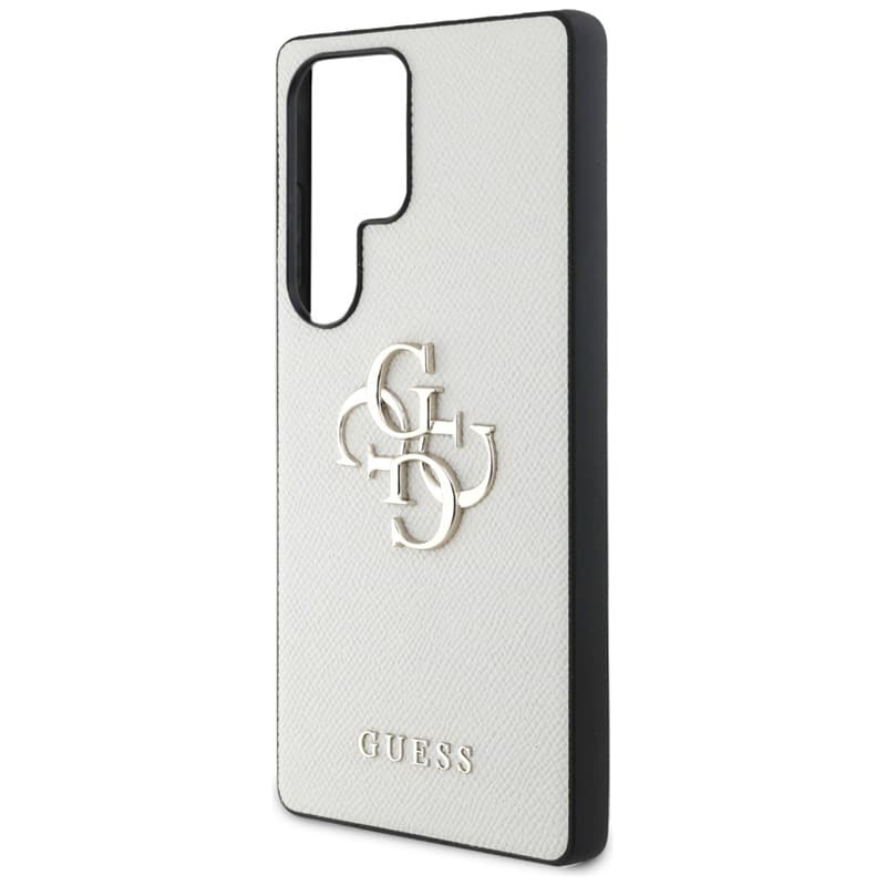 Guess Grained Big 4G Logo Small Classic Logo - Case for Samsung Galaxy S25 Ultra (beige) 6