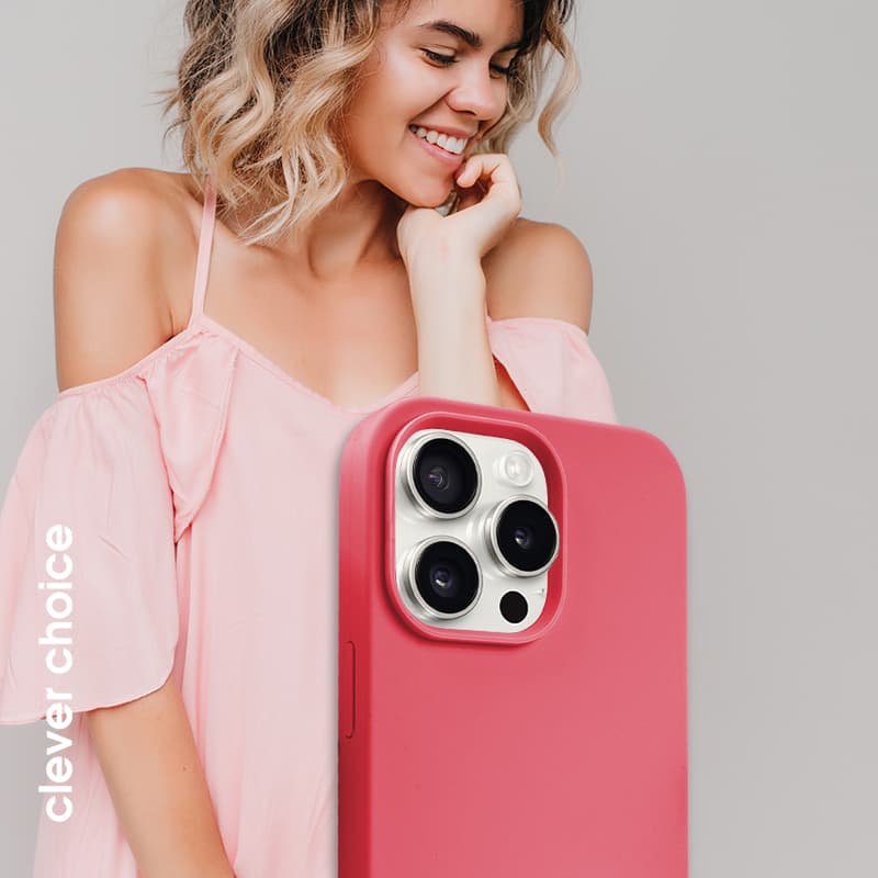 Crong Color Cover Magnetic - iPhone 15 Pro MagSafe Case (Pink) 4