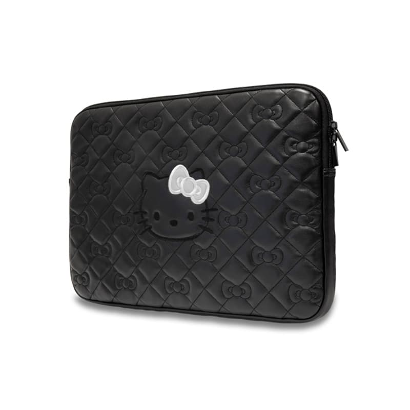 Hello Kitty Zip PU Quilted Bows Sleeve - Notebook case 13" / 14" (black) 2