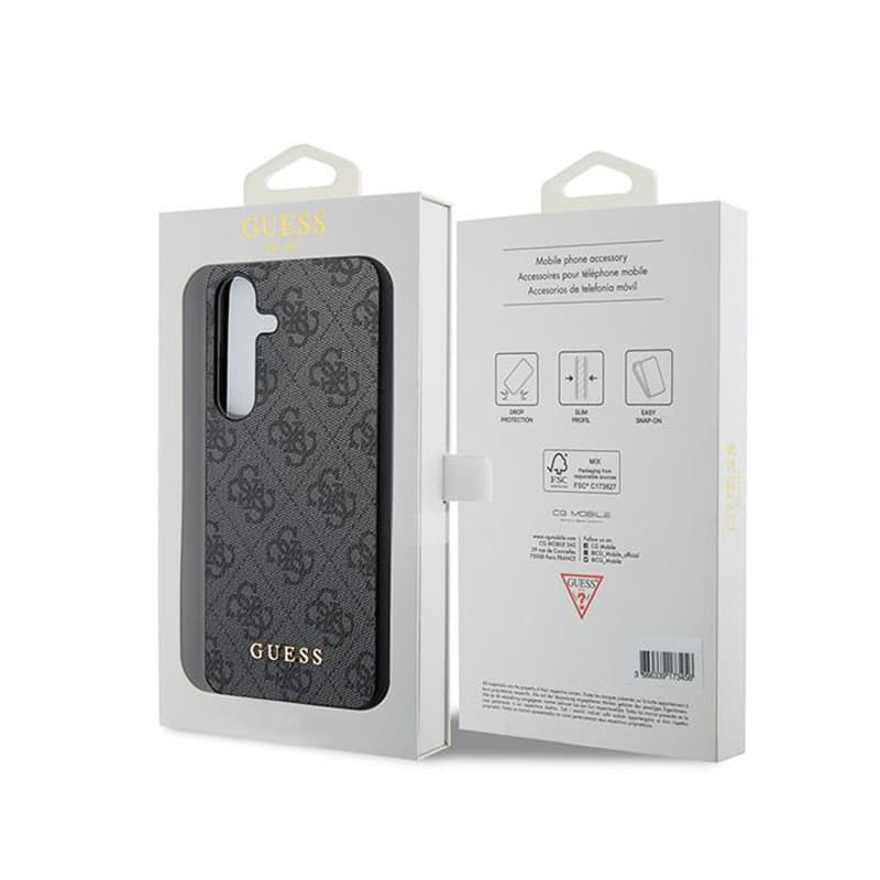 Guess 4G Metal Gold Logo - Case for Samsung Galaxy S24 (Black) 8