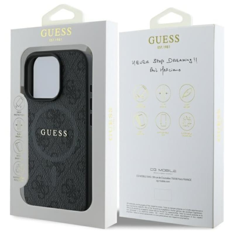 Guess 4G Ring Classic Logo MagSafe - Case for iPhone 16 Pro Max (black) 8