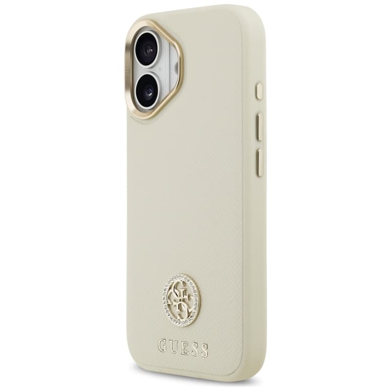 Guess Grained Strass Logo MagSafe - Case iPhone 17 (beige) 2