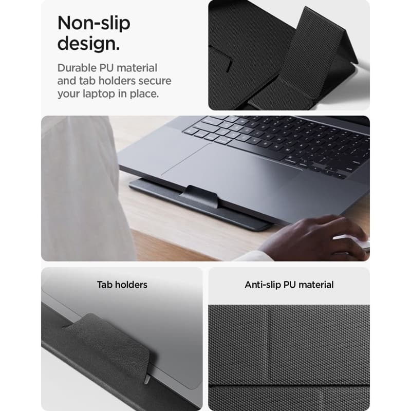 Spigen LD201-S8 Slimfold - Laptop/Tablet Stand (Space Grey) 8