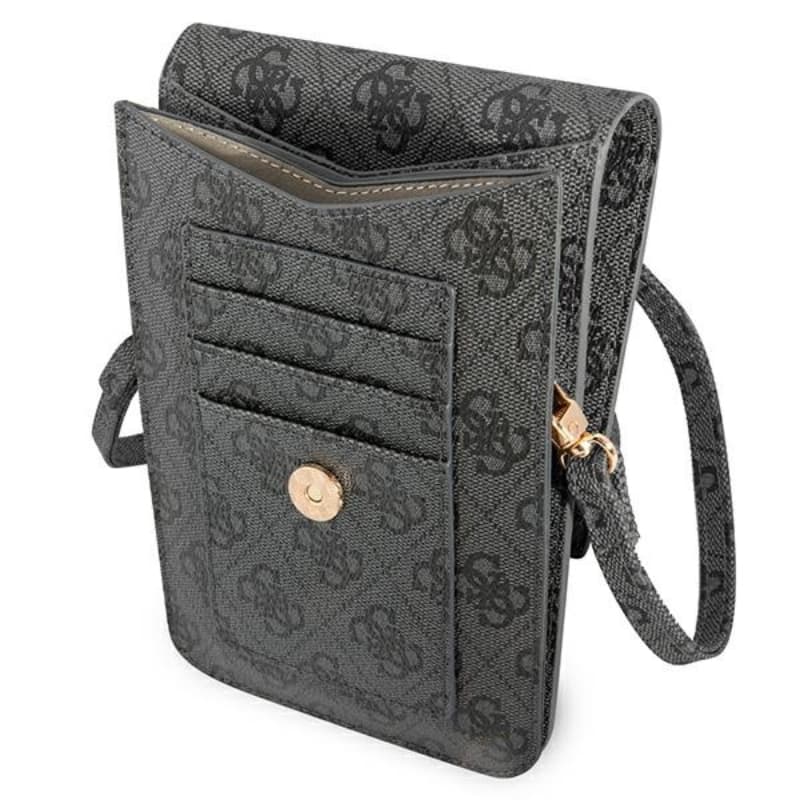 Guess 4G Big Metal Logo Phone Bag - Bag with a smartphone compartment (black) 4