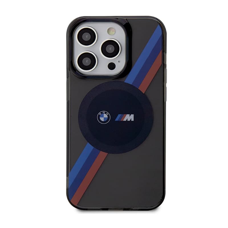 BMW Tricolor Stripes MagSafe - Case for iPhone 14 Pro Max (Grey) 3
