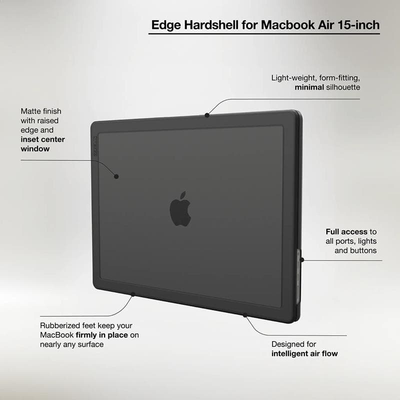 Incase Edge Hardshell Case - Case for MacBook Air 15" M4 (2025) / M3 (2024) / M2 (2023) (Black) 7