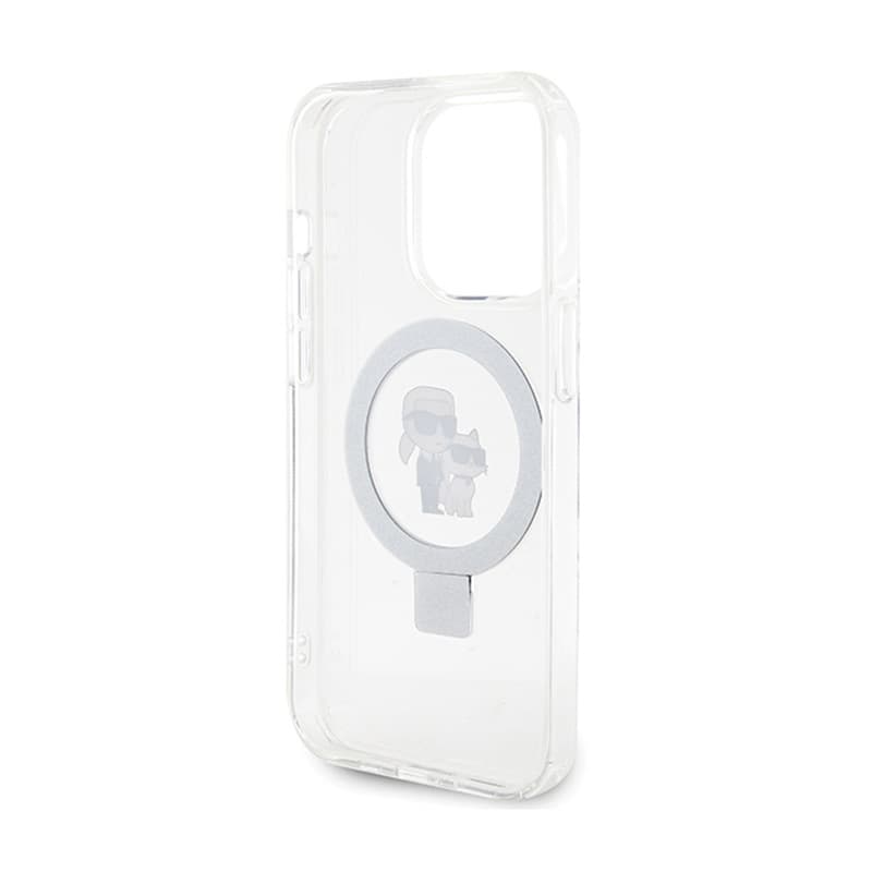 Karl Lagerfeld Ring Stand Karl & Choupette MagSafe - iPhone 14 Pro Case (white) 7