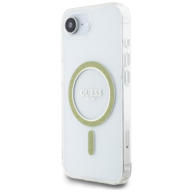 Guess IML Glitter Circle MagSafe - Case for iPhone 16e (transparent) 2