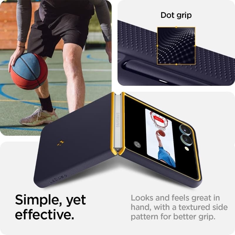 Spigen Nano Pop Mag MagSafe - Case for Samsung Galaxy Z Flip 7 (Blueberry Navy) 4