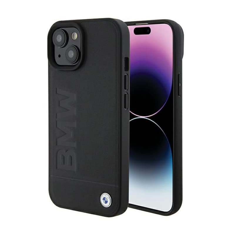 BMW Leather Hot Stamp - Case for iPhone 15 (black) 1
