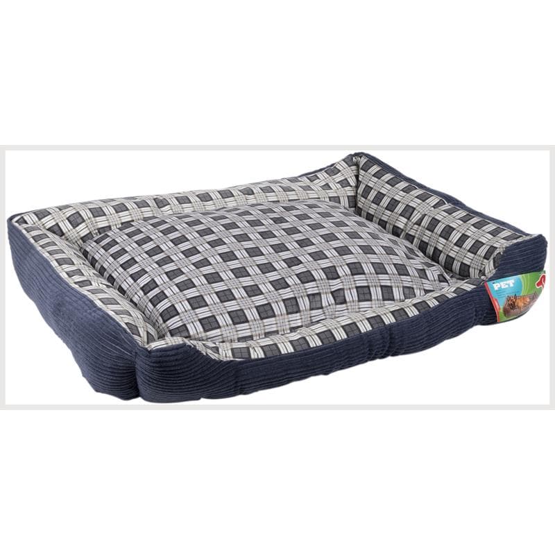Soft bed sofa for a dog 90 x 70 x 20 cm, size XL (navy blue) 2