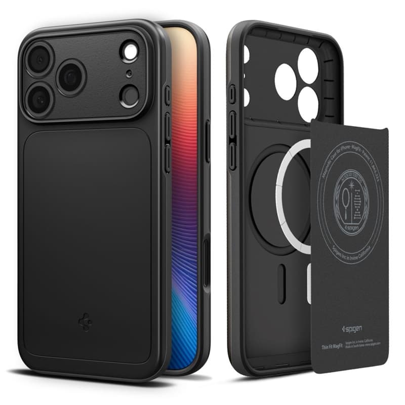 Spigen Thin Fit Mag MagSafe - Case for iPhone 17 Pro Max (Black) 1