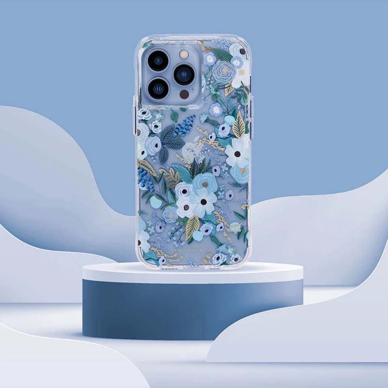 Rifle Paper Clear - Case for iPhone 14 Pro Max (Garden Party Blue) 5