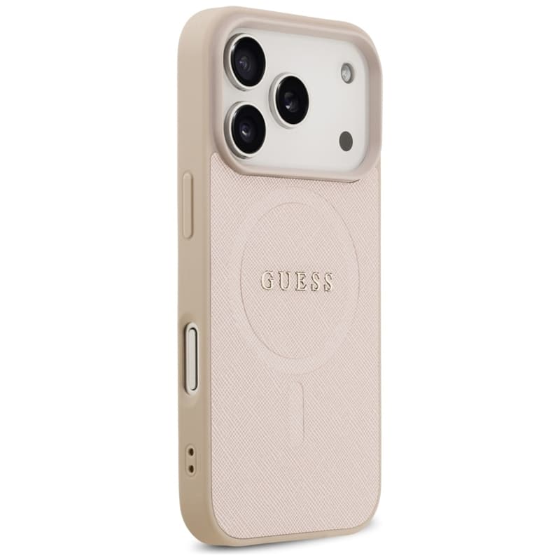 Guess Saffiano Classic Logo MagSafe - Case iPhone 17 Pro (pink) 4
