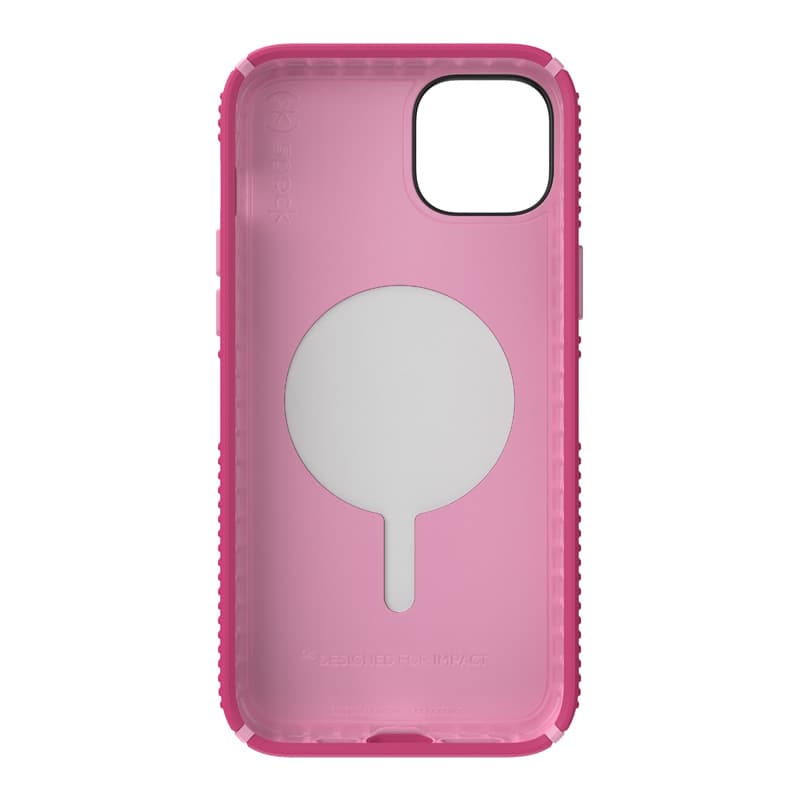 Speck Presidio2 Grip MagSafe - Anti-slip iPhone 14 Plus Case (Digitalpink / Blossompink / White) 3
