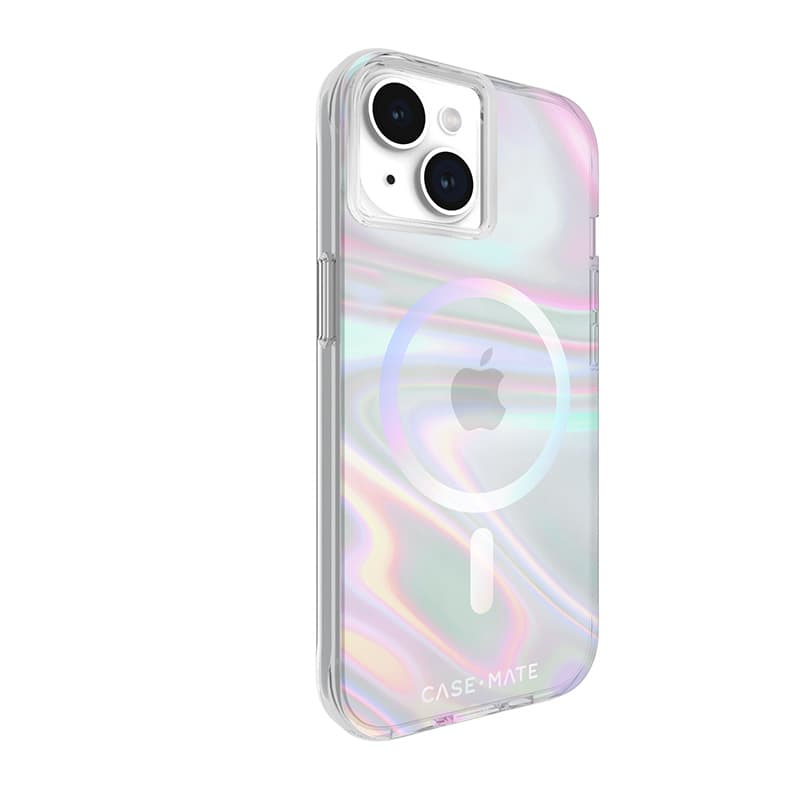 Case-Mate Soap Bubble MagSafe - Case for iPhone 15 / iPhone 14 / iPhone 13 (Iridescent) 2