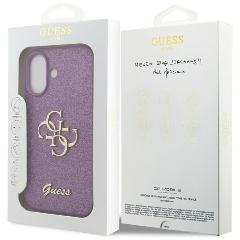 Guess Fixed Glitter Big 4G - Case iPhone 17 (lilac) 8