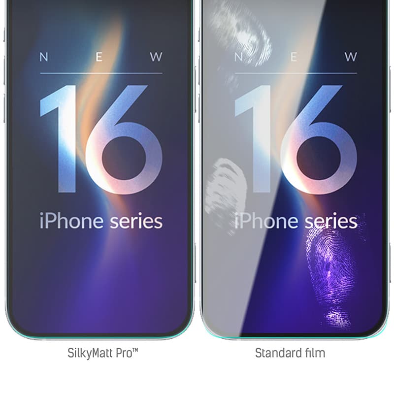 3mk Silky Matt Pro - Matte Protective Film for iPhone 16 2